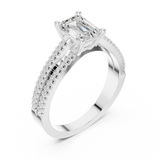 Gold Ring DDLR-403, White Gold, view 2
