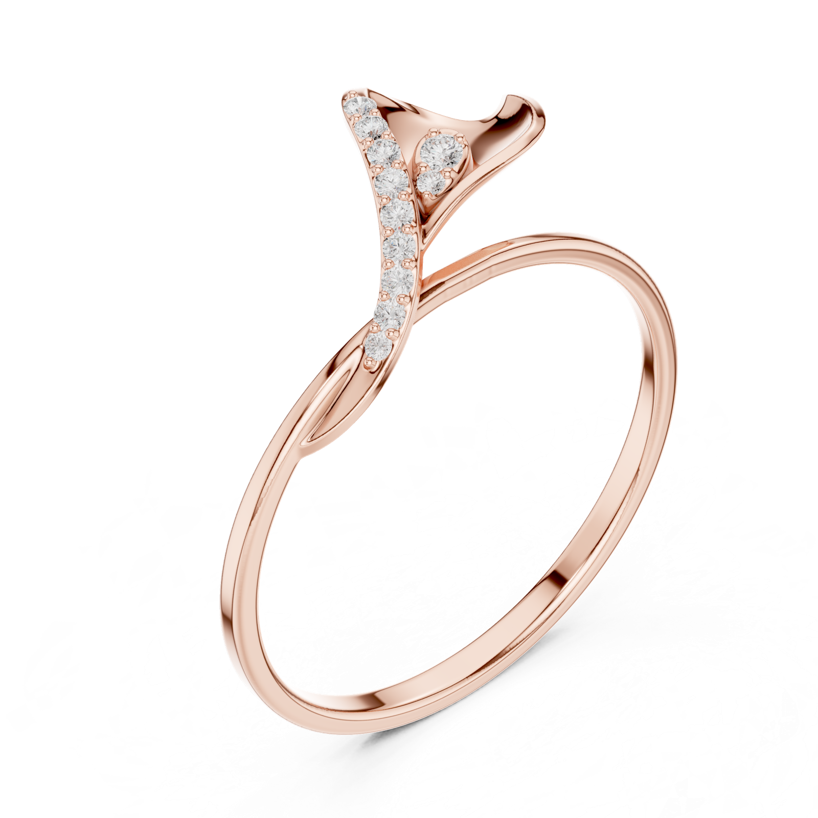 Gold Ring 1 (119), Rose Gold, view 2