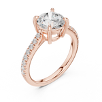 Gold Ring DDLR-882, Rose Gold, view 2