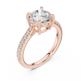 Gold Ring DDLR-882, Rose Gold, view 2