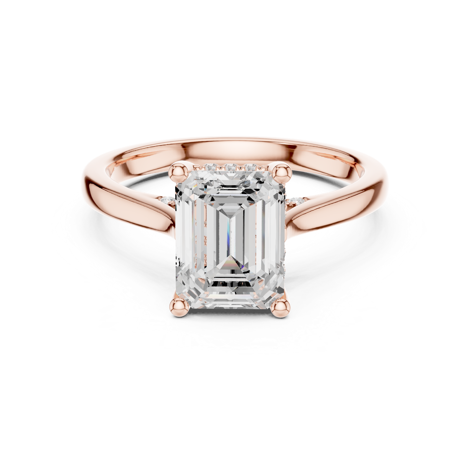 Gold Ring DDLR-984, Rose Gold, view 4