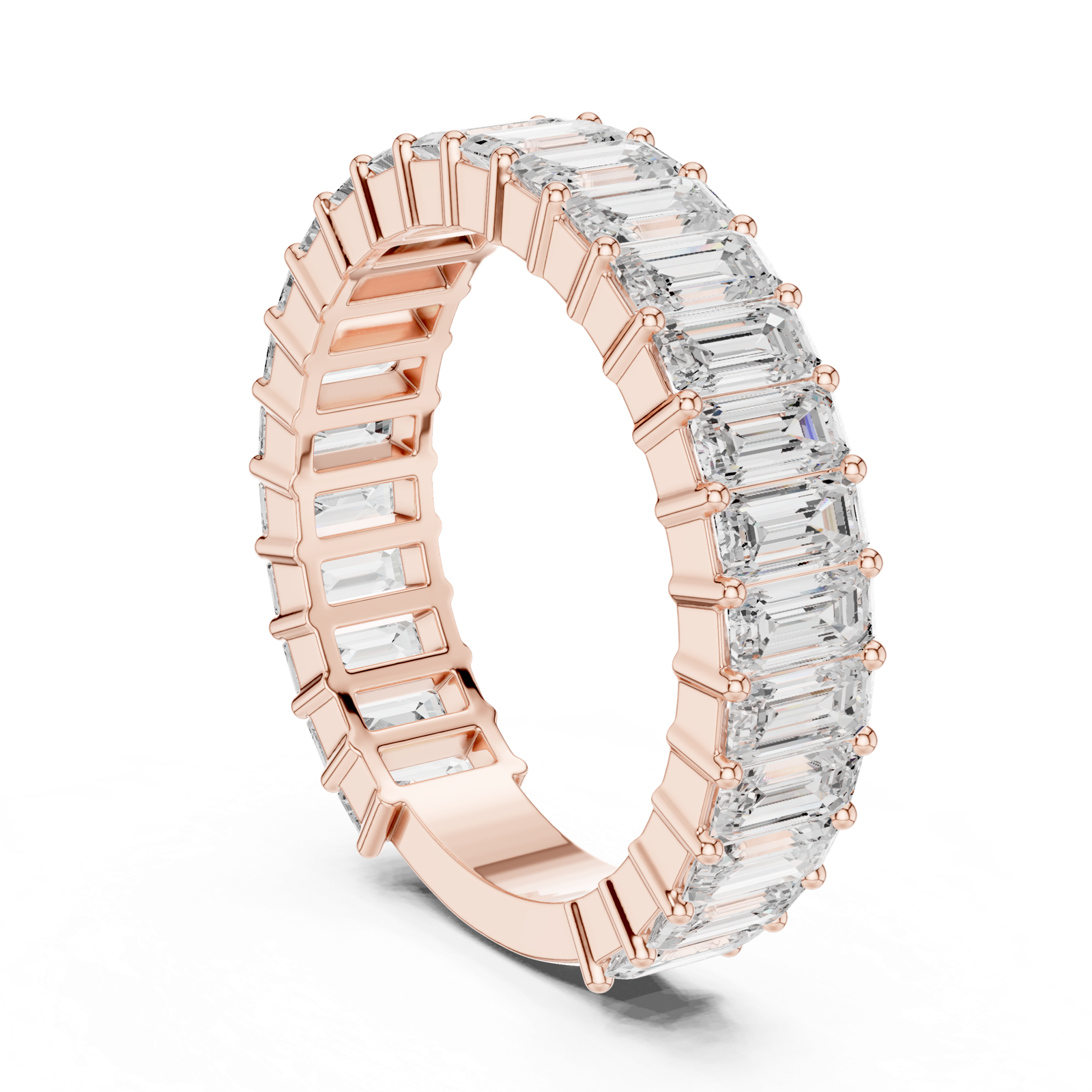 Gold Ring DDLR-723, Rose Gold, view 1