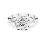 Gold Jewelry L35-67, Round center stone, White Gold, view 4