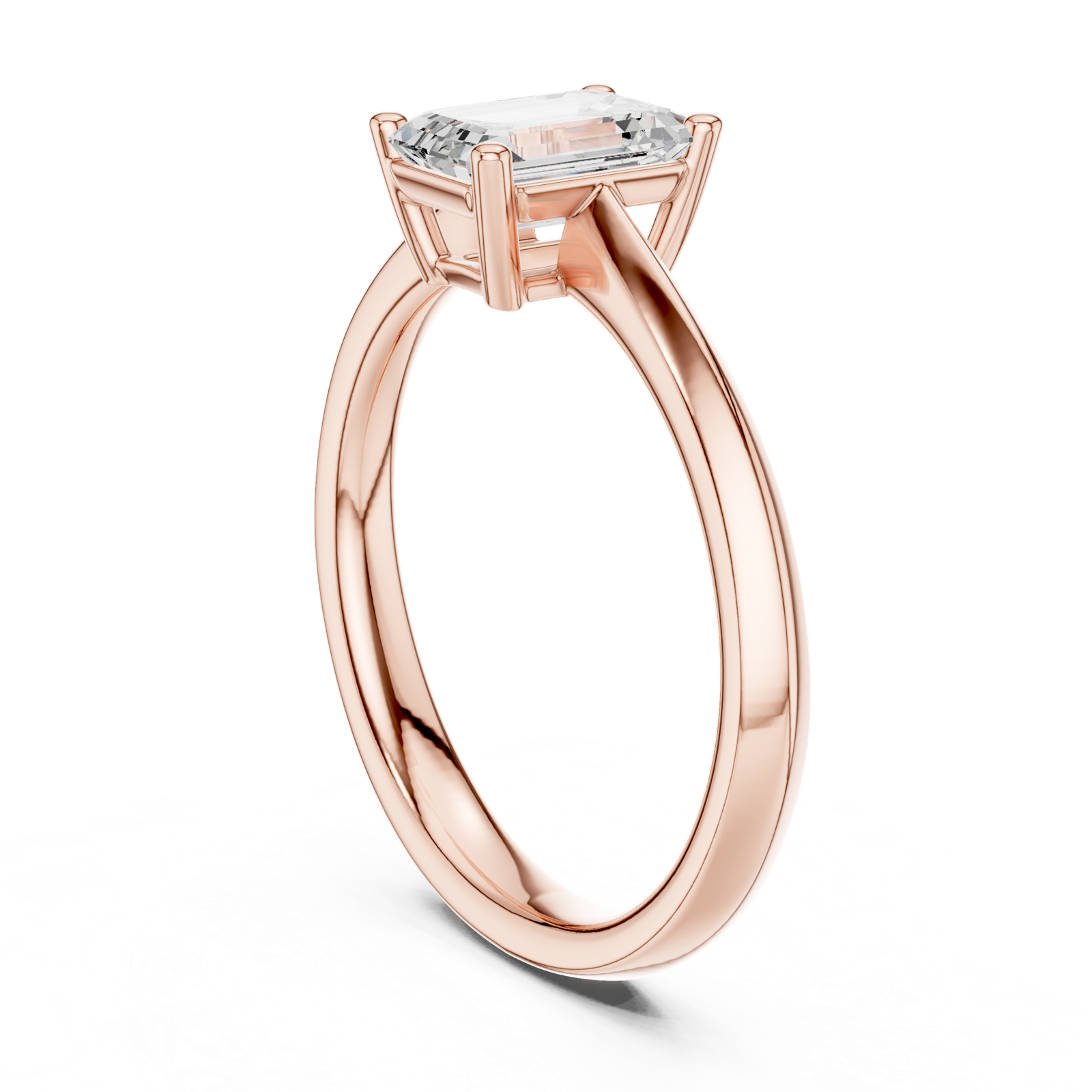 Gold Ring DDLR-537, Rose Gold, view 1