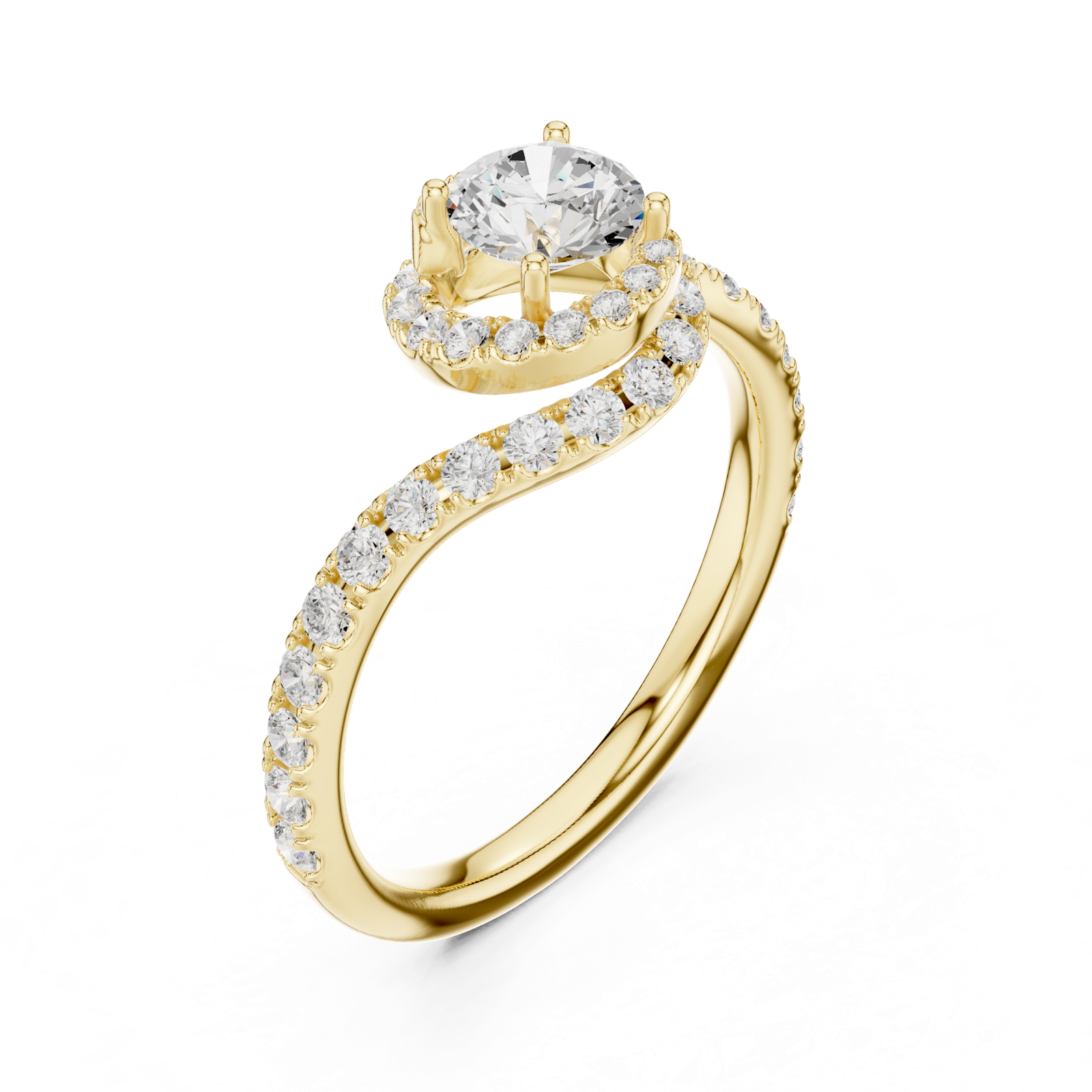 Gold Ring LR-0325, Yellow Gold, view 2
