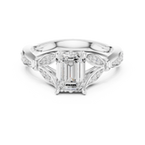 Gold Ring DDLR-257, White Gold, view 4
