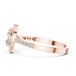 Gold Ring ALR-113, Rose Gold, view 3