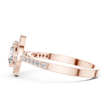 Gold Ring ALR-113, Rose Gold, view 3