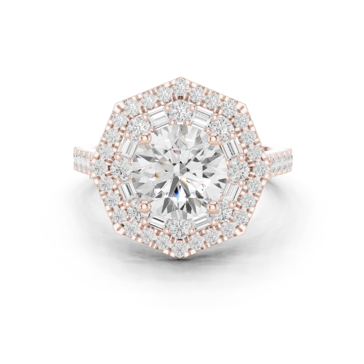 Gold Ring DDLR-326, Rose Gold