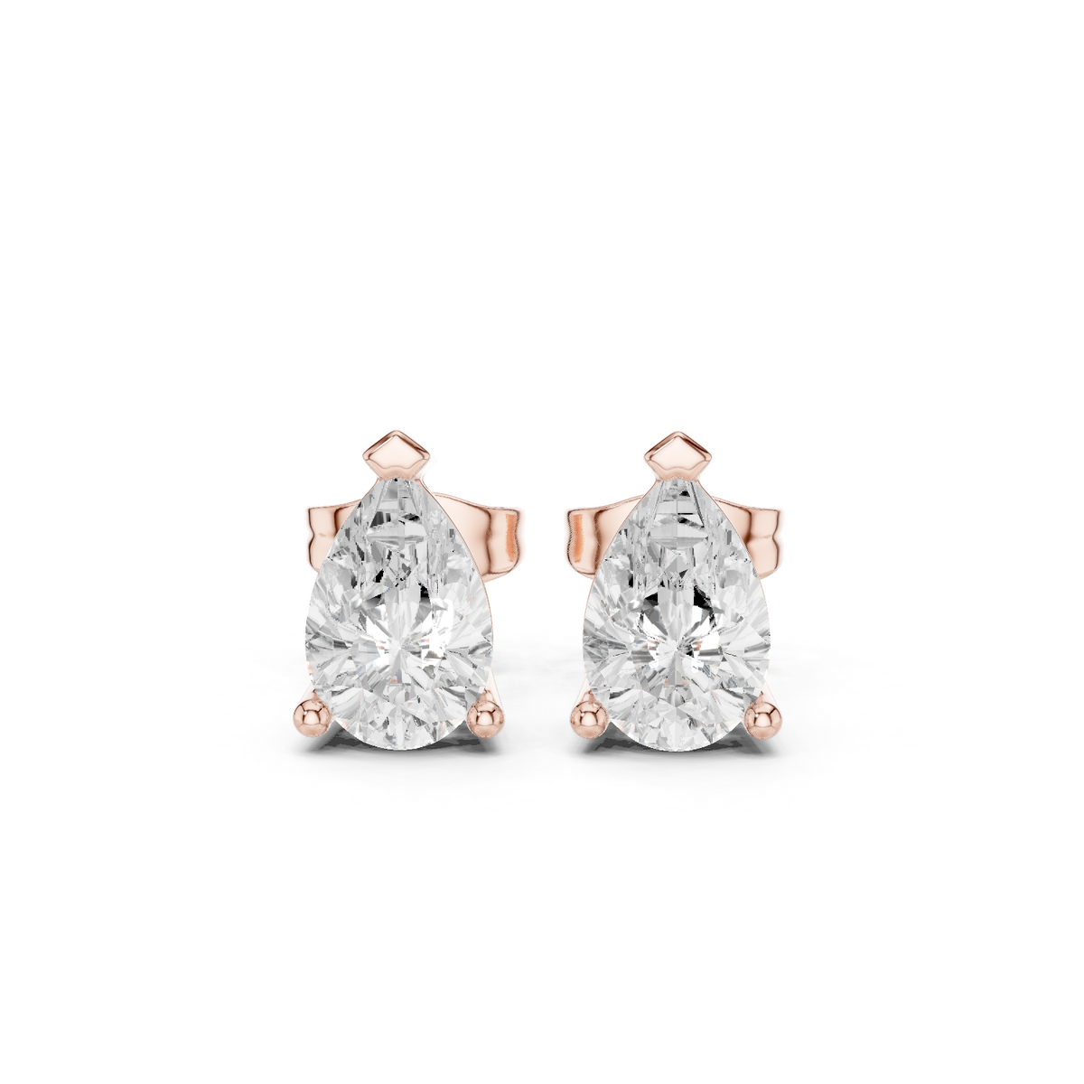 Gold Earrings SBER(6), Rose Gold