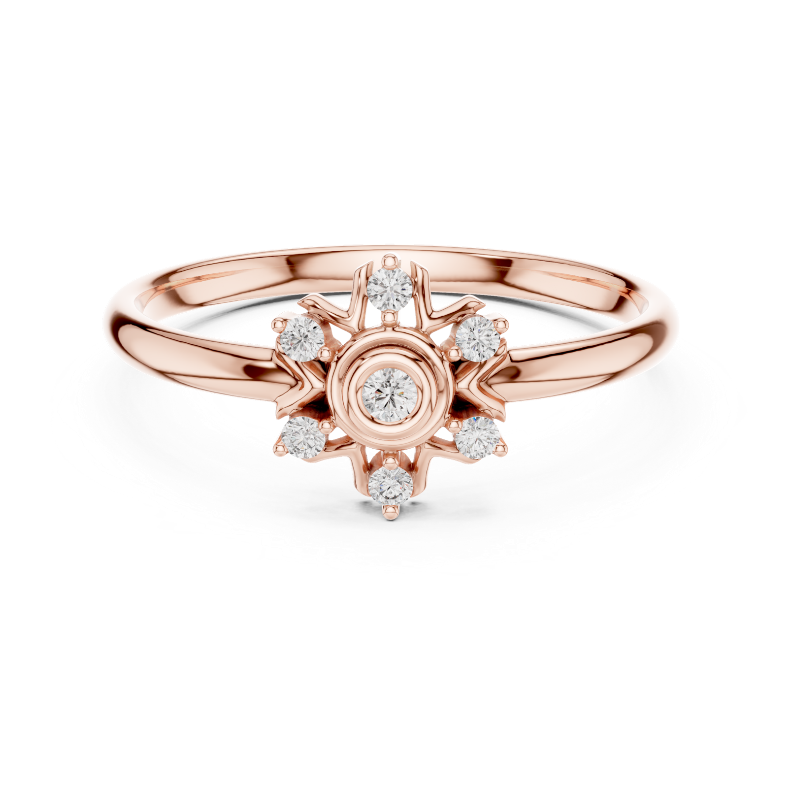 Gold Ring 1 (406), Rose Gold, view 4