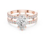 Gold Ring DDLR-1094, Rose Gold, view 4