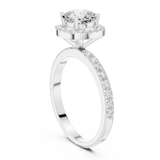 Gold Ring DDLR-1100, White Gold, view 1