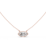 Gold Jewelry DDPO-007, Marquise center stone, Rose Gold