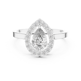 Gold Ring ALR-30, White Gold, view 4