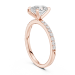Gold Ring DDLR-889, Rose Gold, view 1