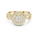 Gold Ring DDLR-757, Yellow Gold, view 4