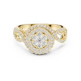 Gold Ring DDLR-757, Yellow Gold, view 4
