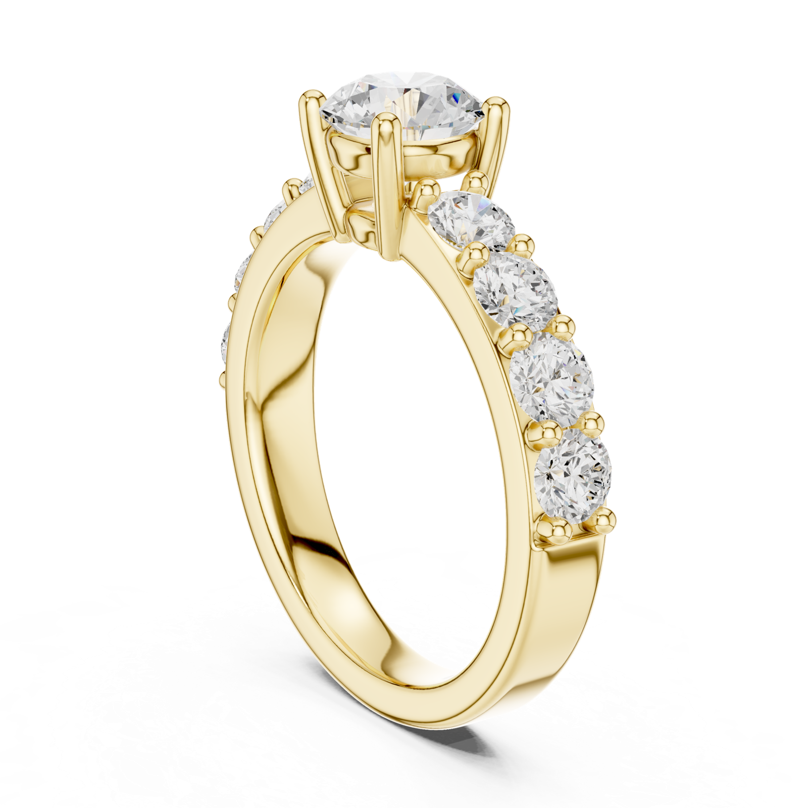 Gold Ring DDLR-655, Yellow Gold, view 1