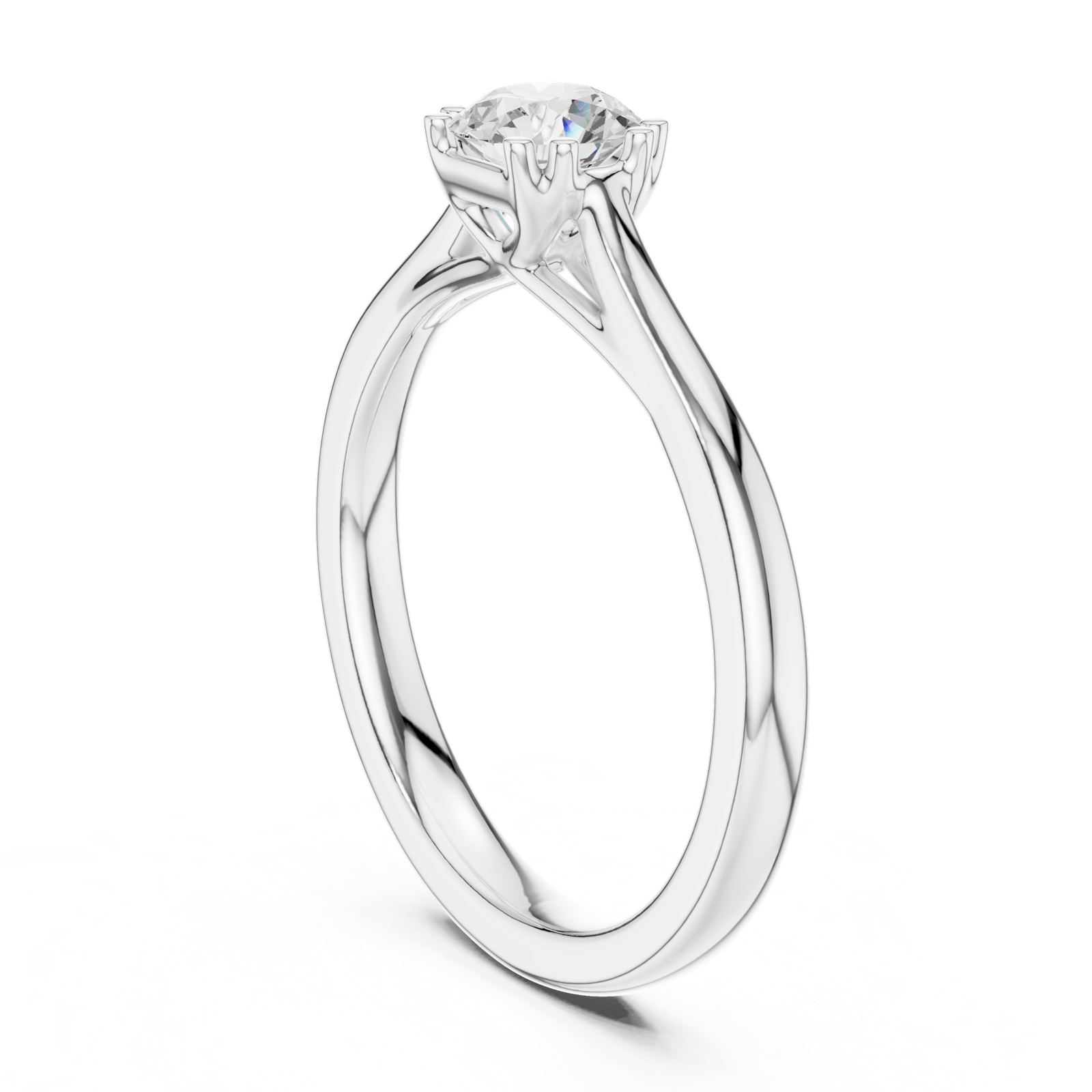 Gold Ring DDLR-551, White Gold, view 1