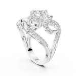 Gold Ring 19-120002L, White Gold, view 1