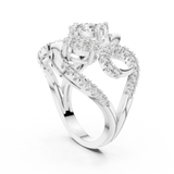 Gold Ring 19-120002L, White Gold, view 1