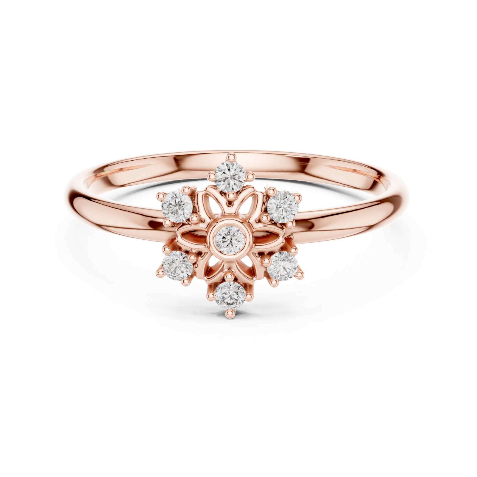 Gold Ring 1 (268), Rose Gold, view 4