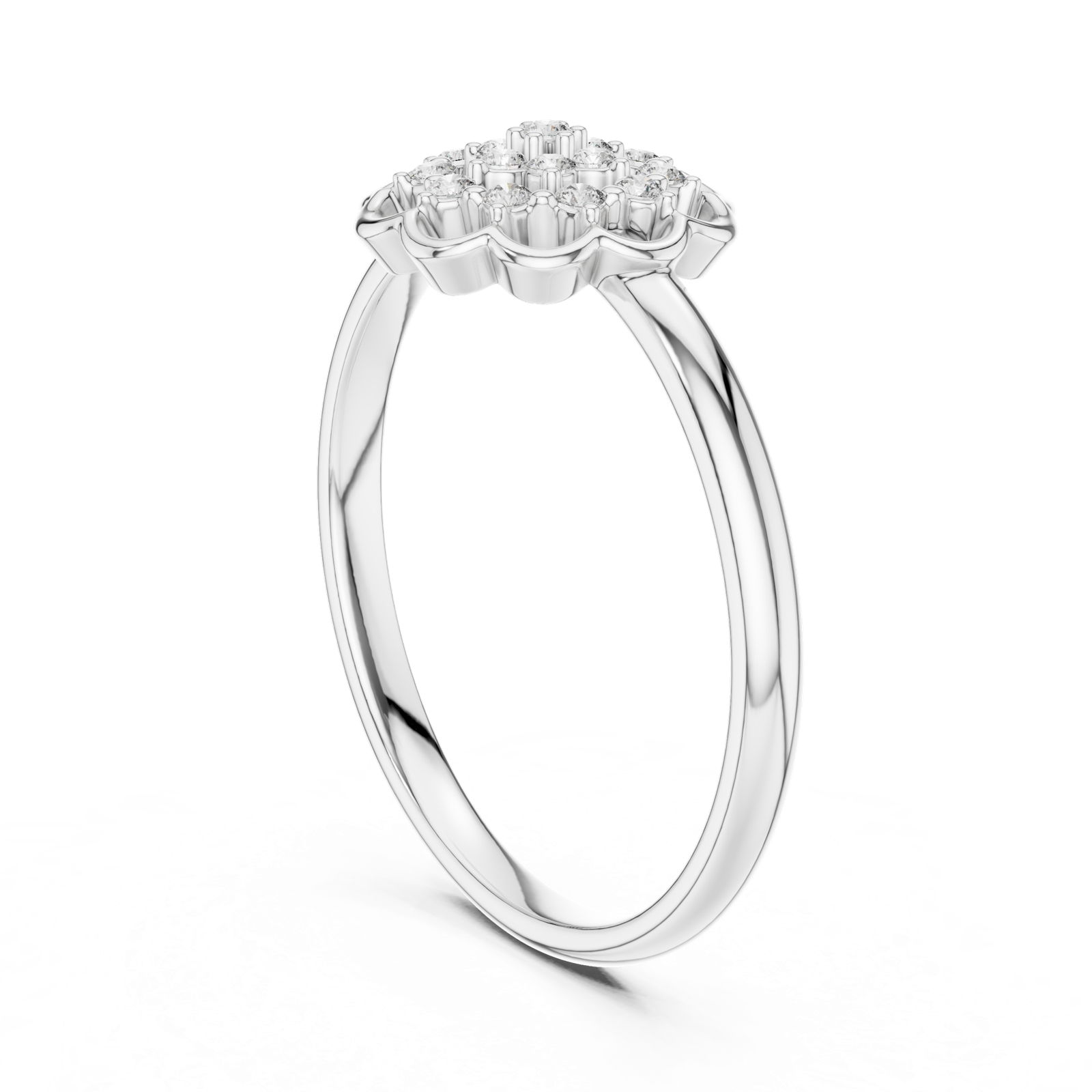 Gold Ring LR-01 (99), White Gold