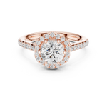 Gold Ring DDLR-677, Rose Gold, view 4