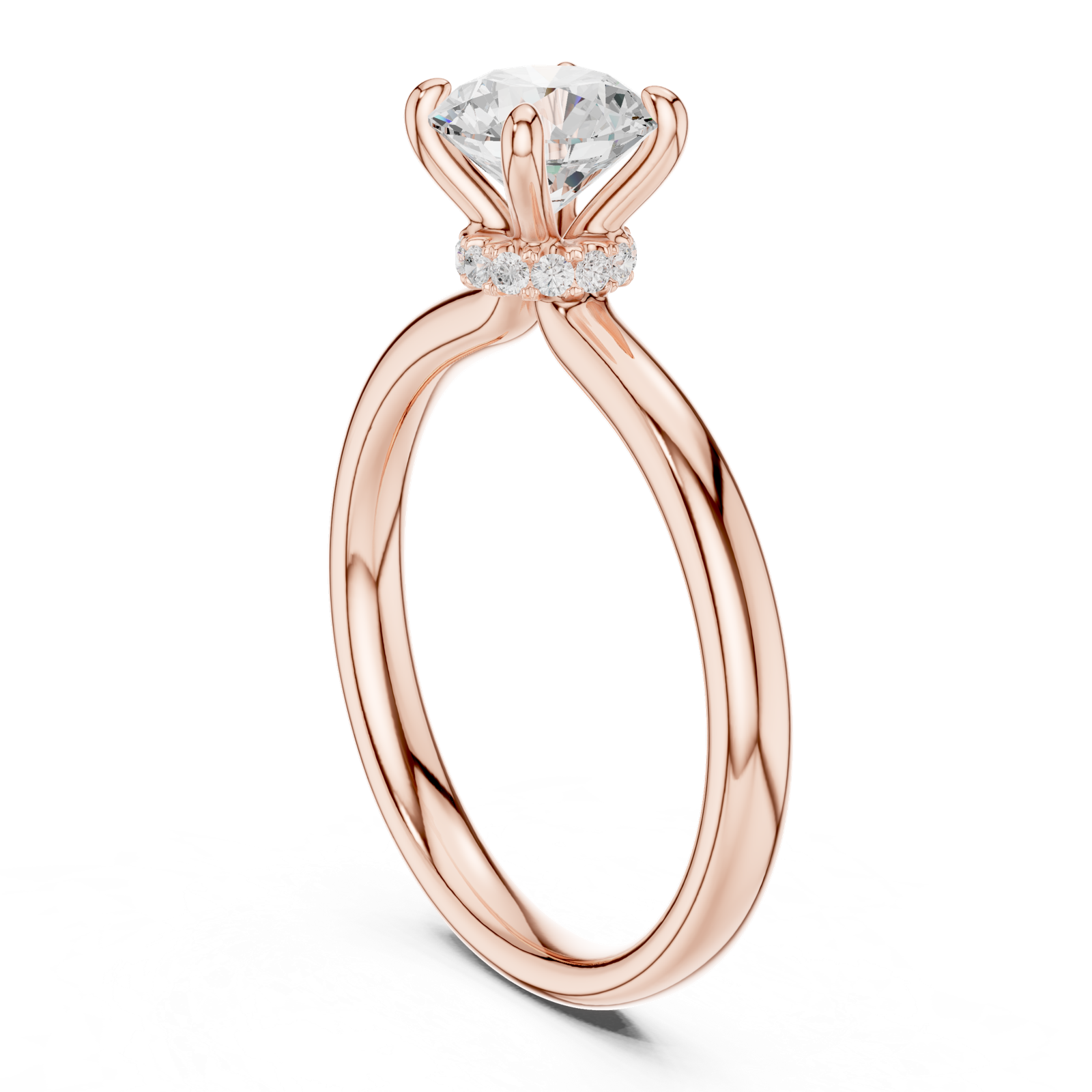 Gold Ring DDLR-644, Rose Gold