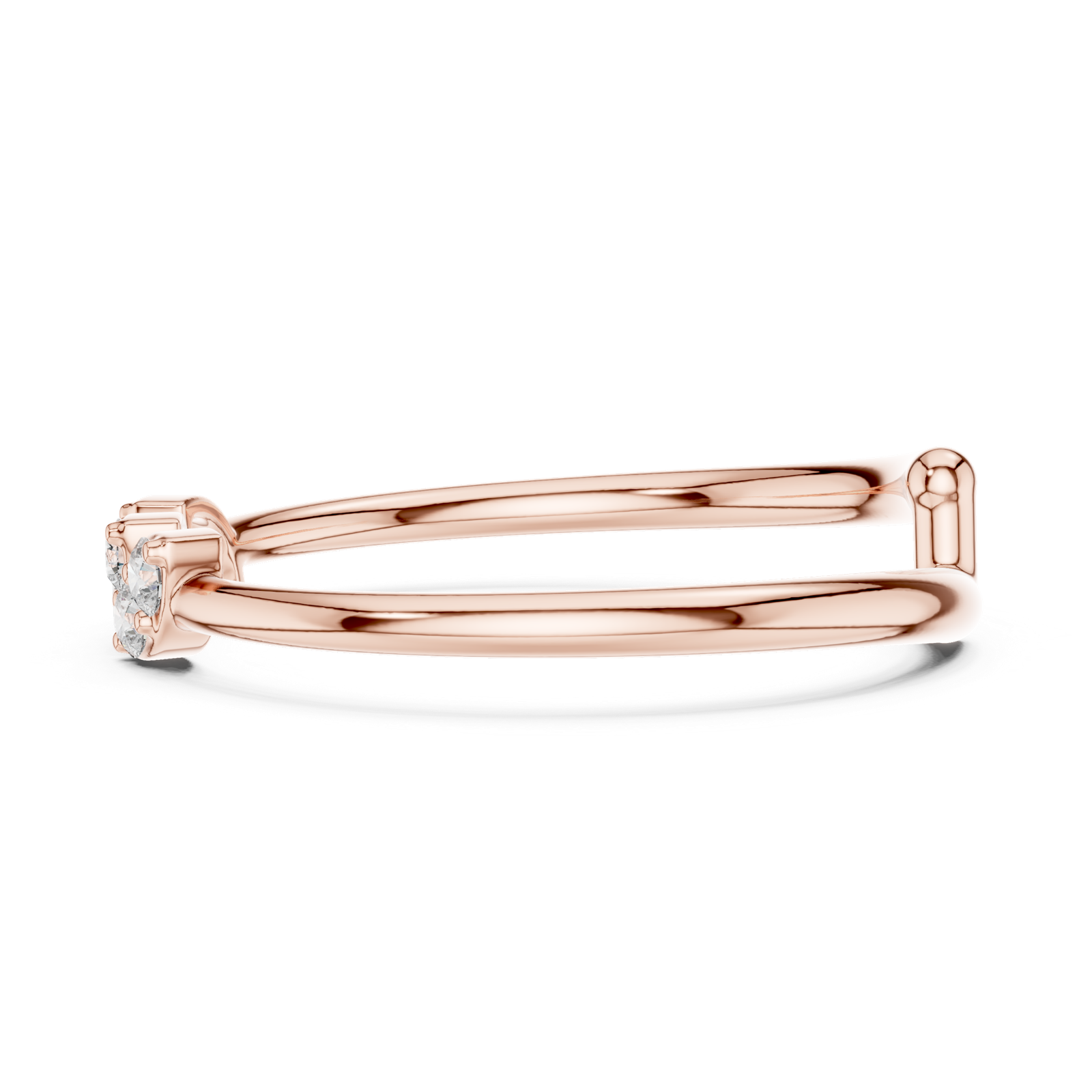 Gold Ring 1 (234), Rose Gold, view 3