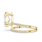 Gold Jewelry L35-39, Oval center stone, Yellow Gold, view 3