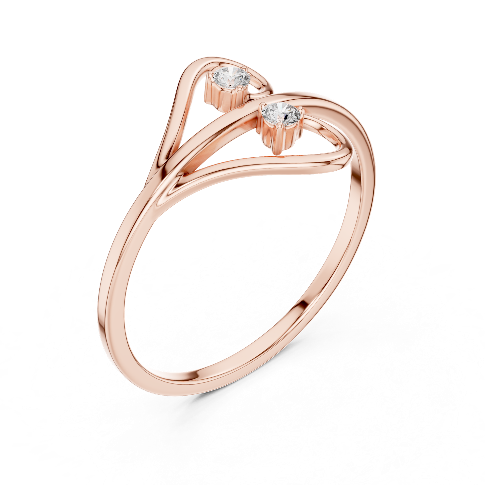 Gold Ring 1 (246), Rose Gold, view 2
