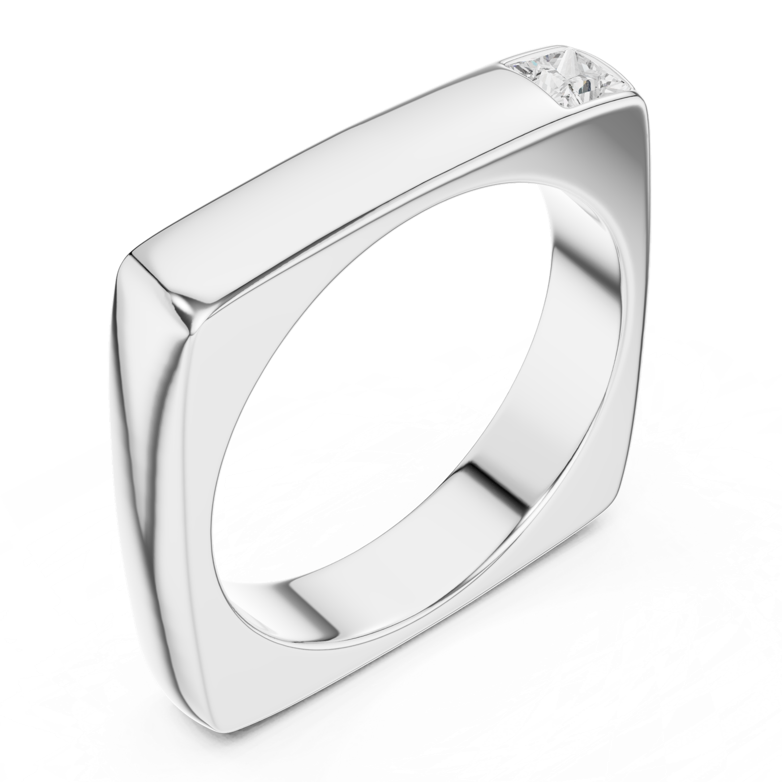 Gold Ring SBMR(26), White Gold, view 2