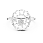 Gold Ring DR-6203, White Gold