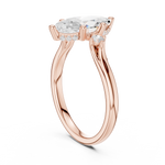 Gold Ring DDLR-972, Rose Gold, view 1