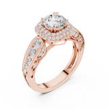 Gold Ring DDLR-776, Rose Gold, view 2