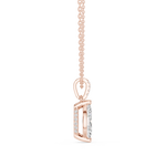 Gold Jewelry DDPO-009, Marquise center stone, Rose Gold, view 3