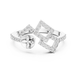 Gold Ring LR-01 (58), White Gold, view 4
