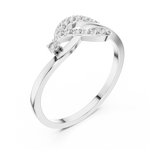 Gold Ring DR-6298, White Gold, view 2