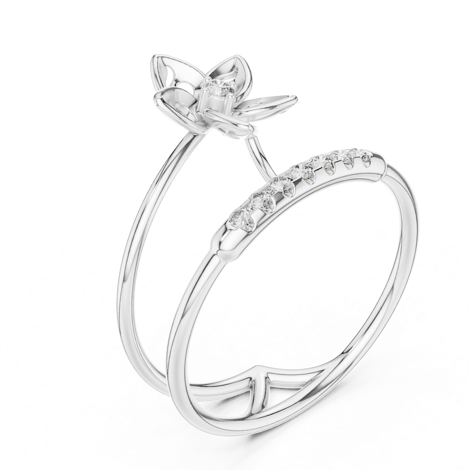 Gold Ring 1 (212), White Gold, view 2