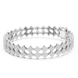 14K Solid Gold Lab Diamond Bracelet, White Gold, view 1