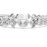 14K Solid Gold Lab Diamond Bracelet, White Gold, view 3