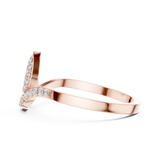 Gold Ring DR-4952, Rose Gold, view 3