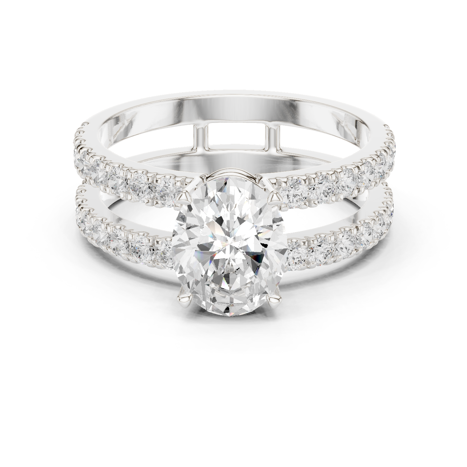 Gold Ring DDLR-1060, White Gold