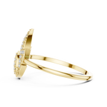 Gold Ring DR-6321, Yellow Gold, view 3