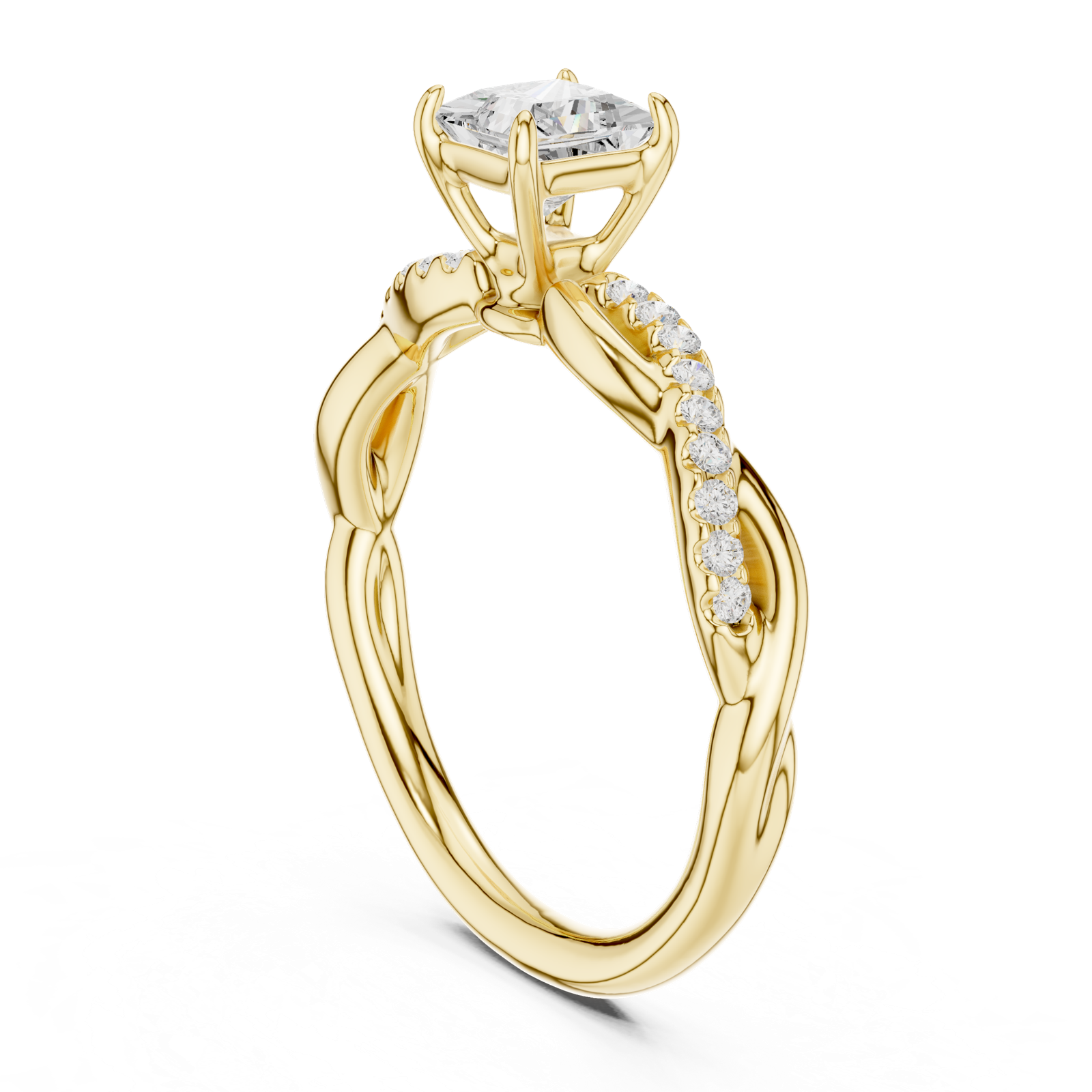 Gold Ring DDLR-590, Yellow Gold, view 1