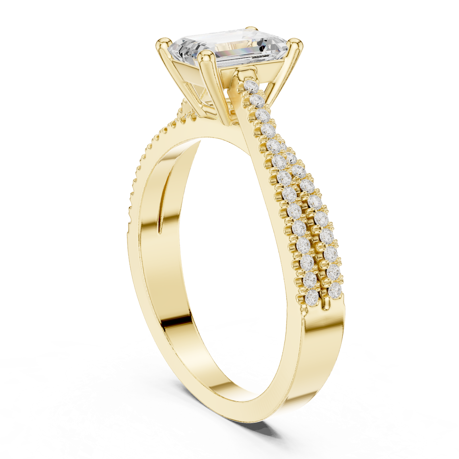 Gold Ring DDLR-403, Yellow Gold