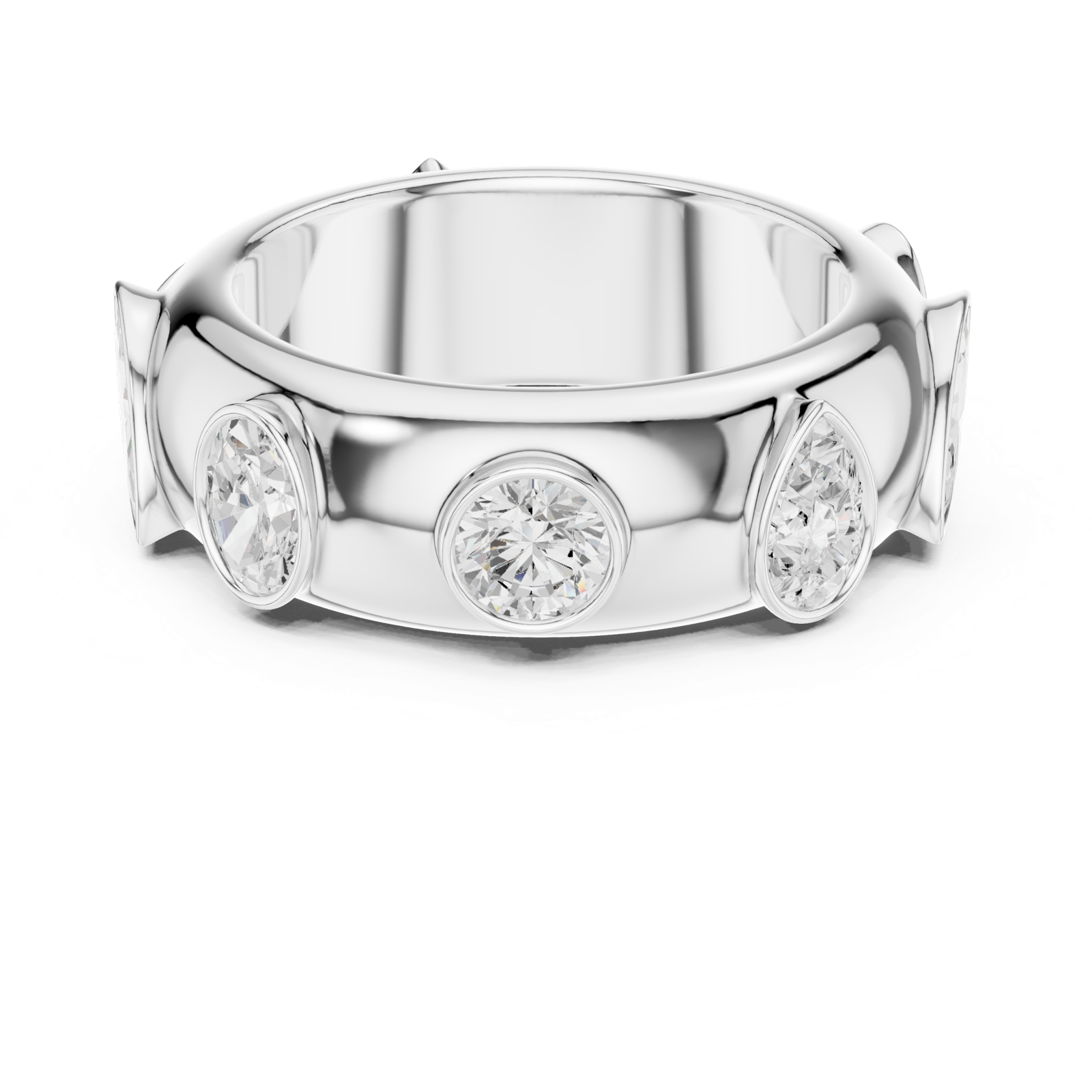 Gold Ring SBWR(52), White Gold, view 4