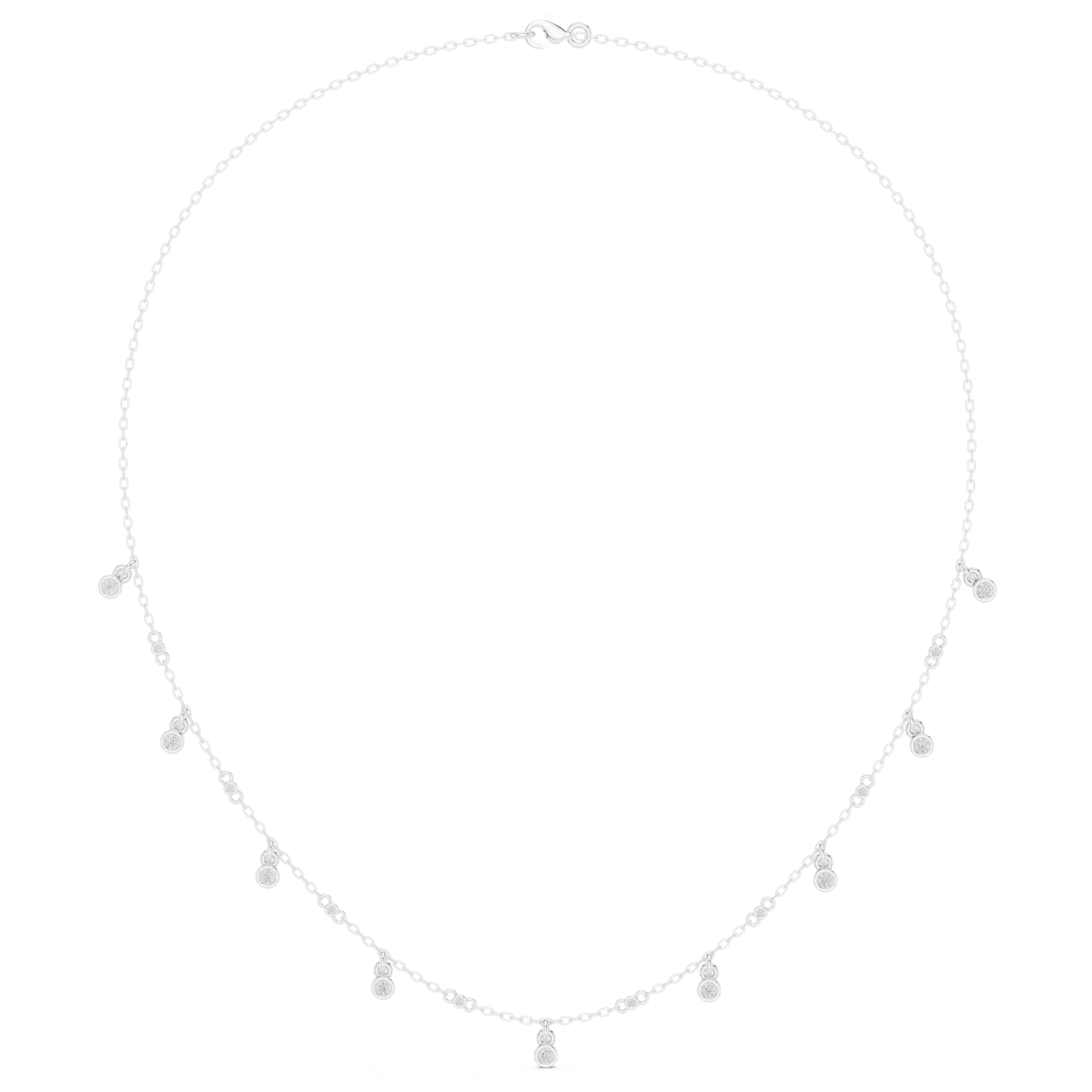 Gold Necklace SBWN (21), White Gold
